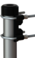 Heavy duty Diecast Aluminium Pole Bracket (1"-14NF) - Ø 38-60 mm